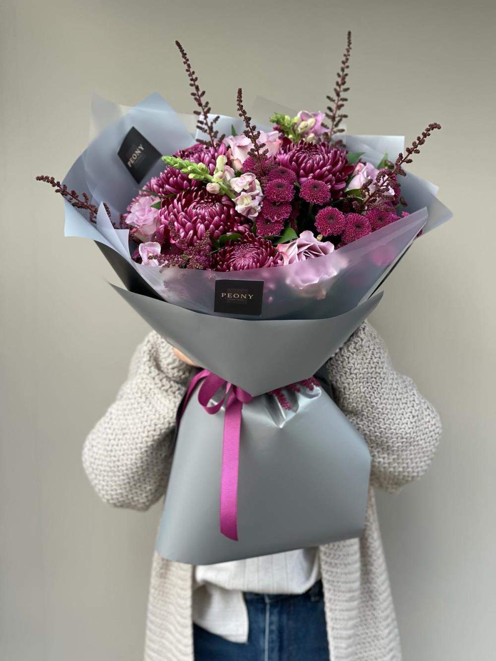 Burgundy Lilac Bouquet